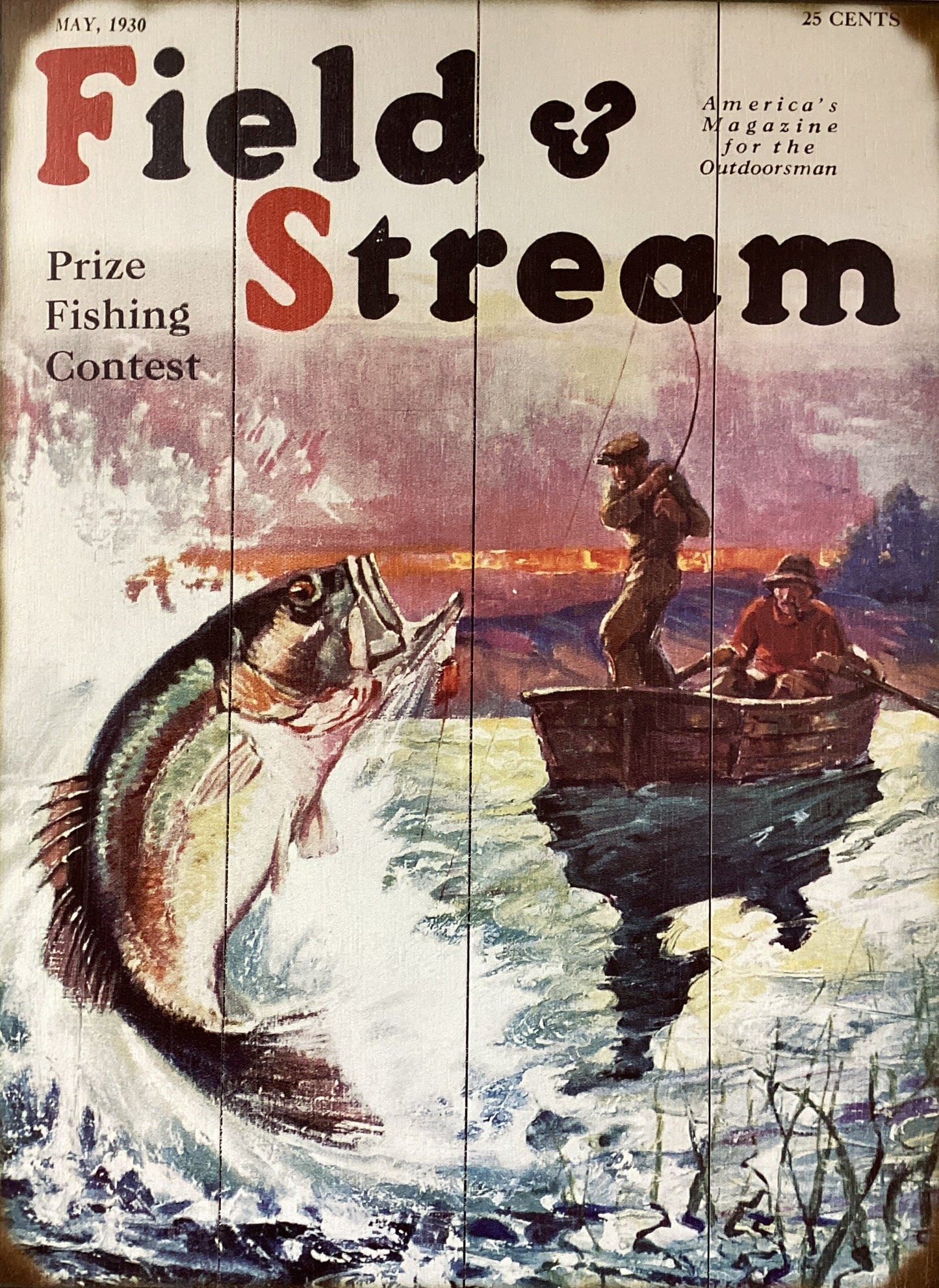 Field & Stream Wood Sign