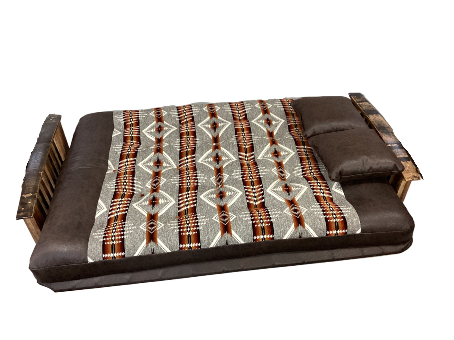 Burnt Hickory Whiskey Barrel Full EZ Bed