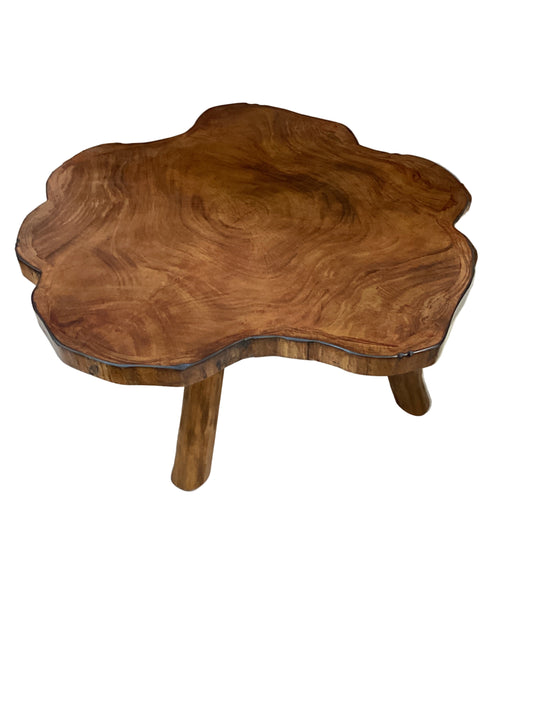 Faux Wood Unique One of a Kind Coffee Table