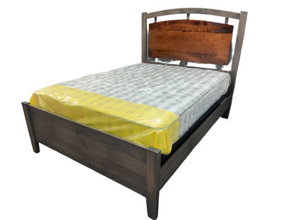 Stone Lake Rough Sawn Maple Queen Bed Frame