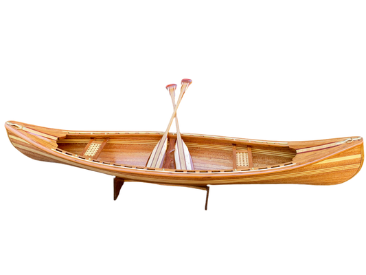 Wooden Canoe Decoration