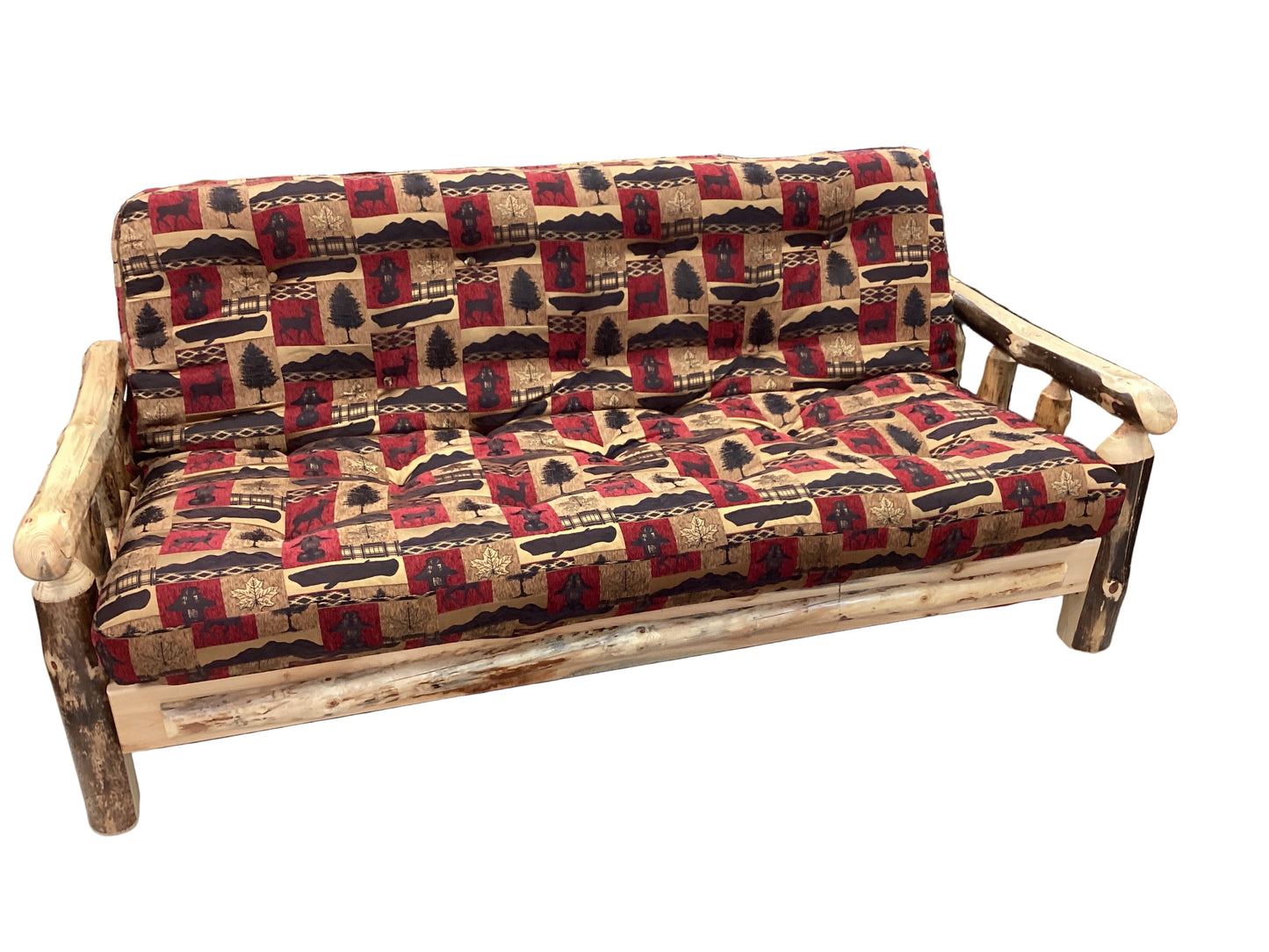 Rustic Red Pine Full EZ Bed