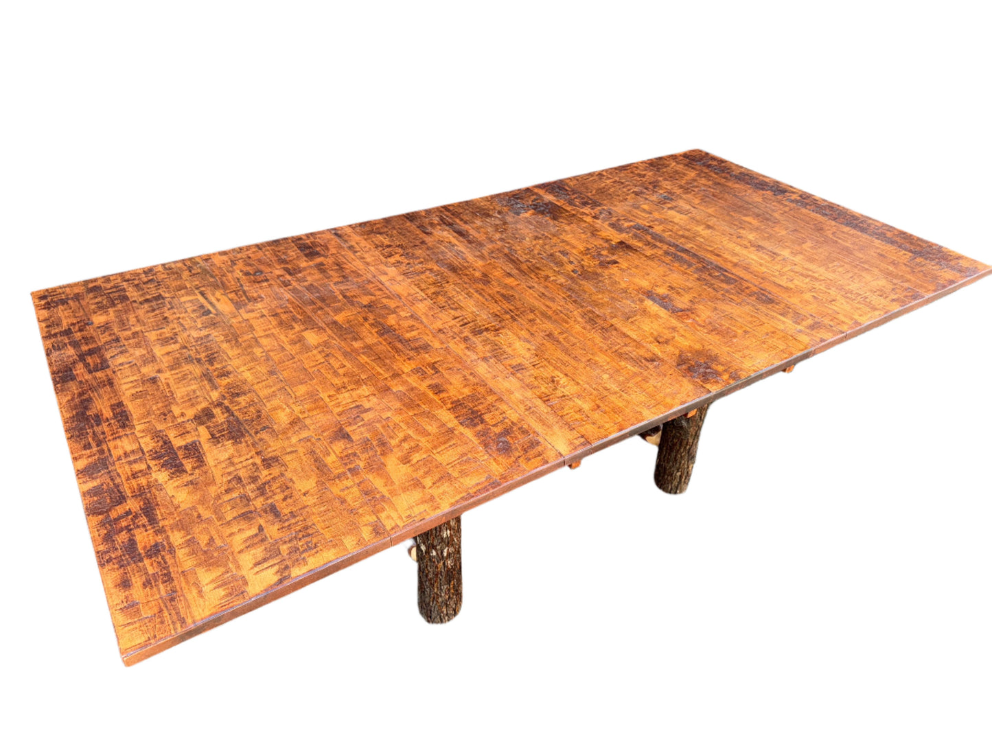 Hand Hewn Maple Dining Table Set w/ leaves