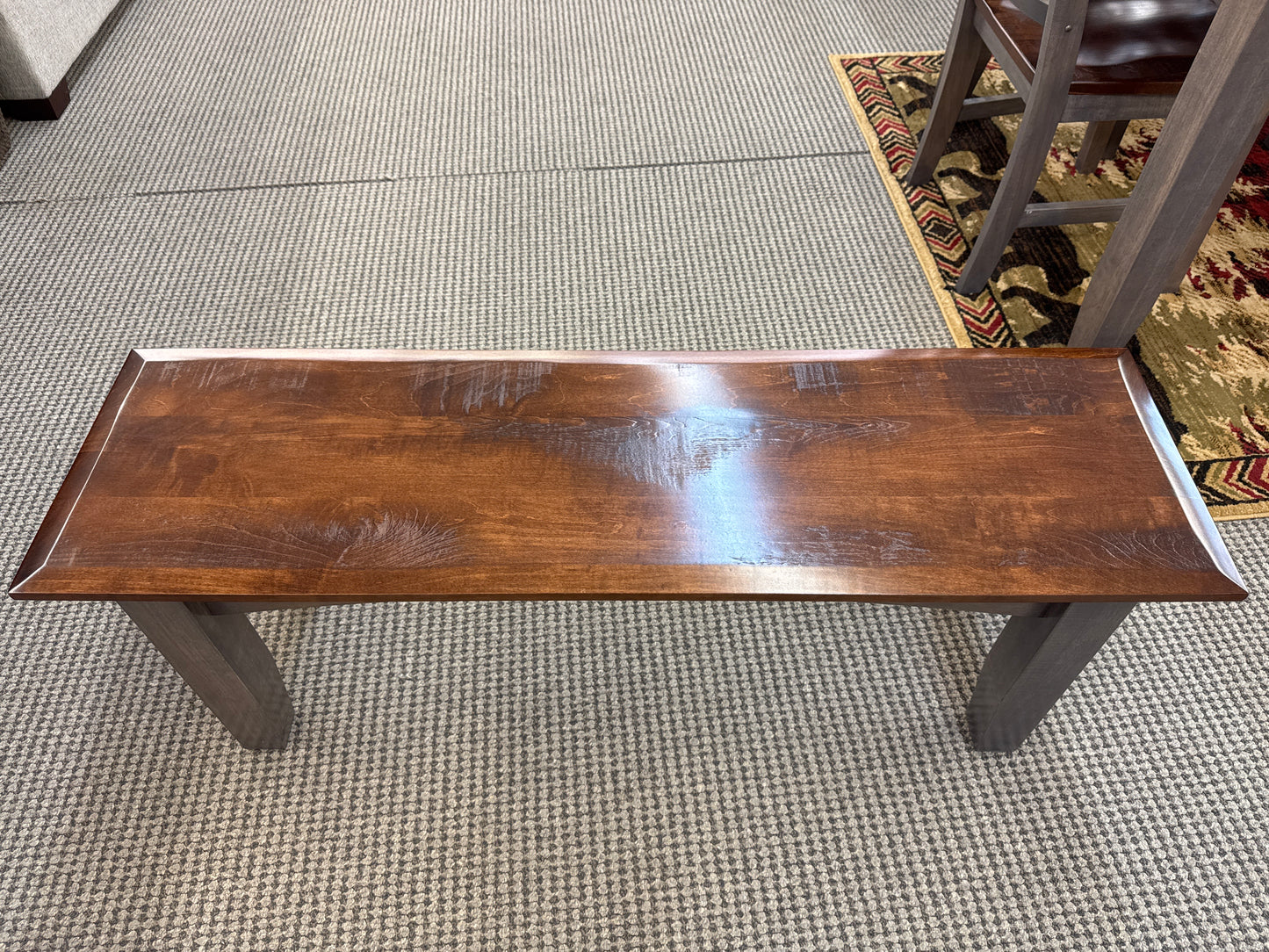 Amish Stone Lake 6 Piece Solid Rough Sawn Maple Table Set