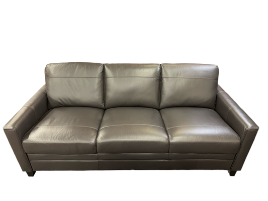 Leather Italia Sofa w/ Matching Loveseat