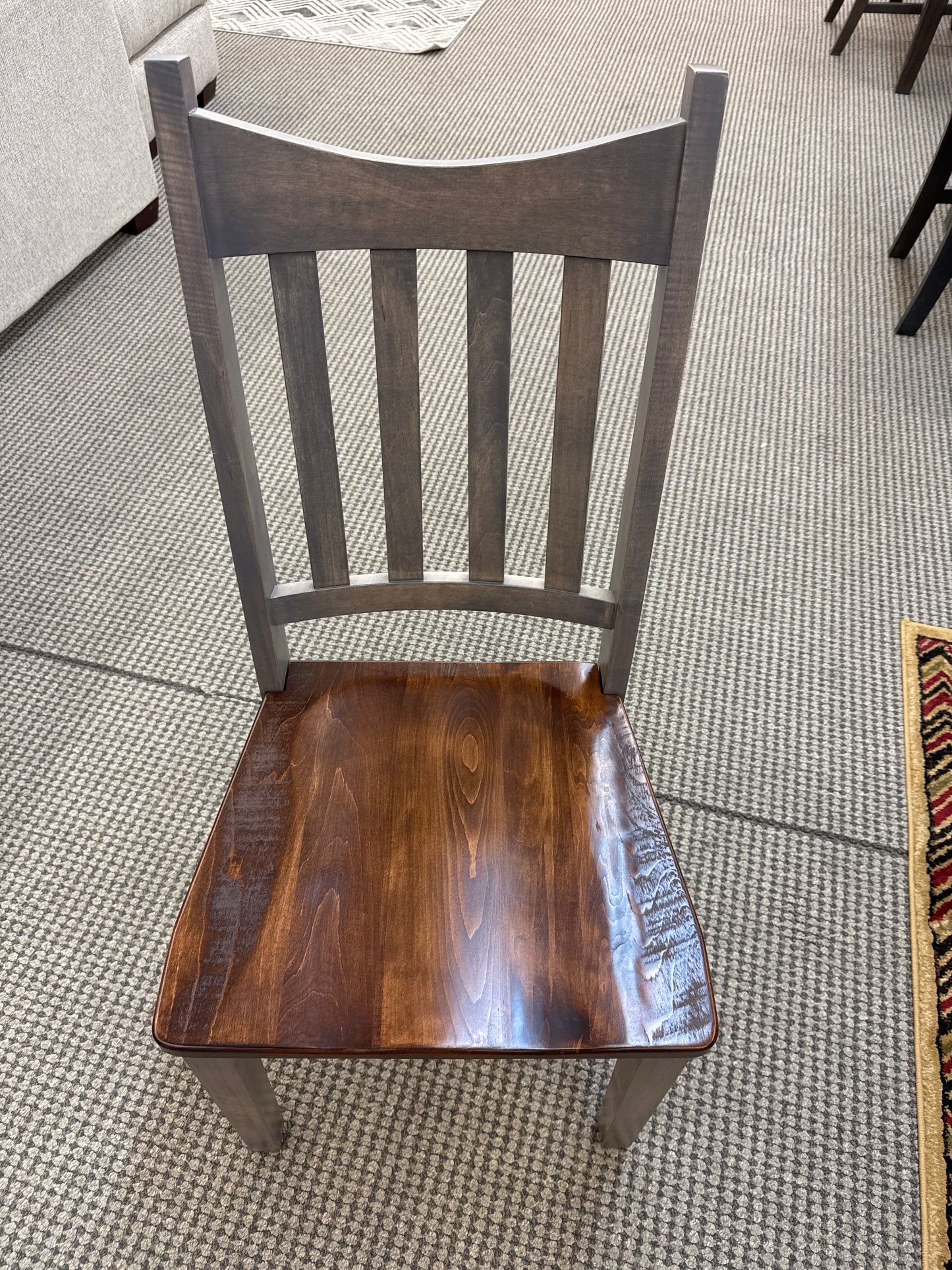 Amish Stone Lake 6 Piece Solid Rough Sawn Maple Table Set