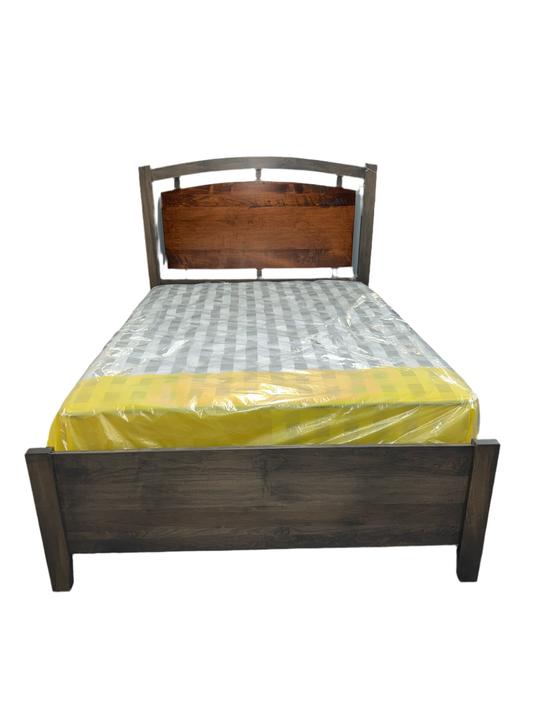 Stone Lake Rough Sawn Maple Queen Bed Frame