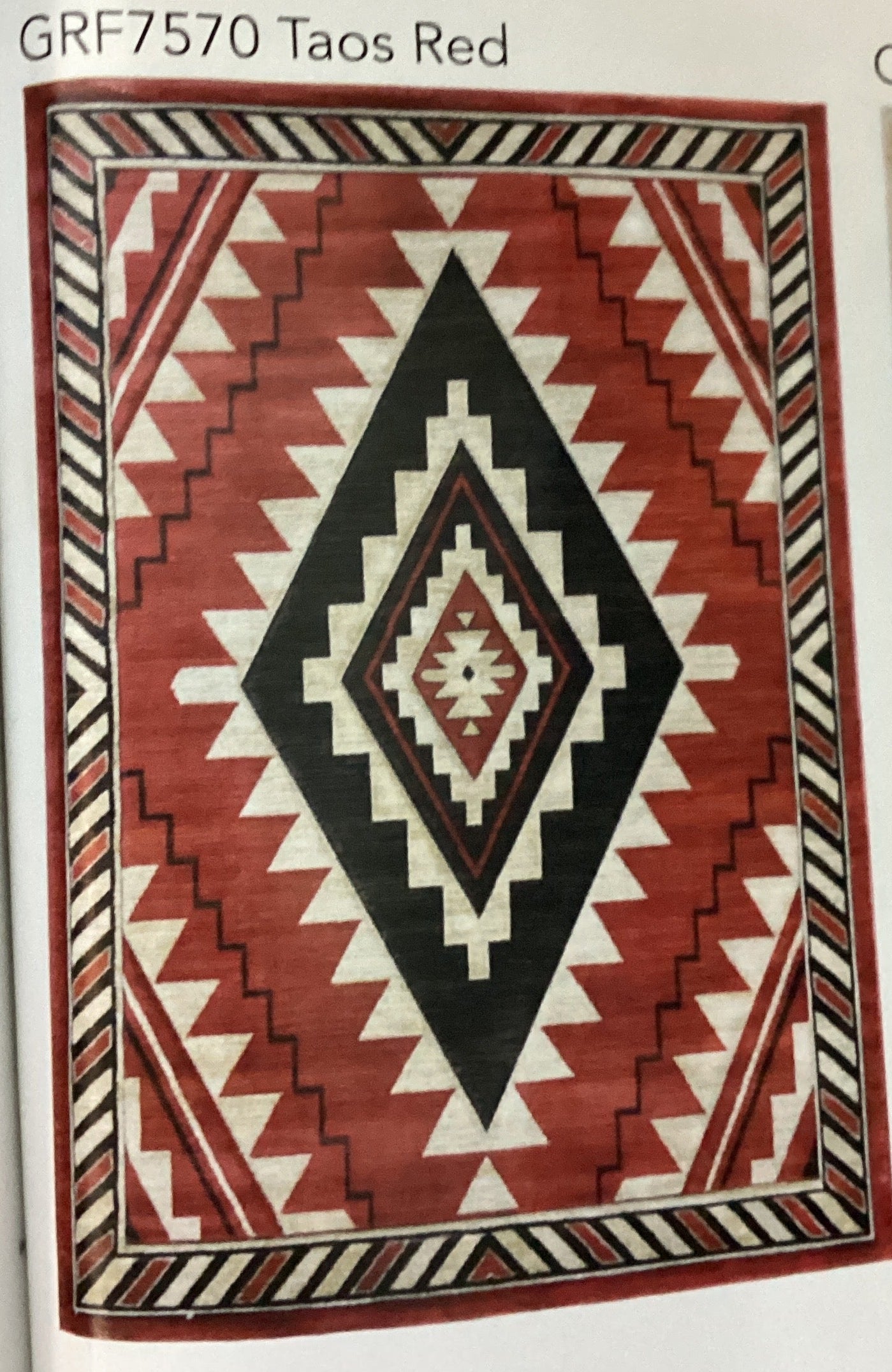 5'x8' Taas Red Rug
