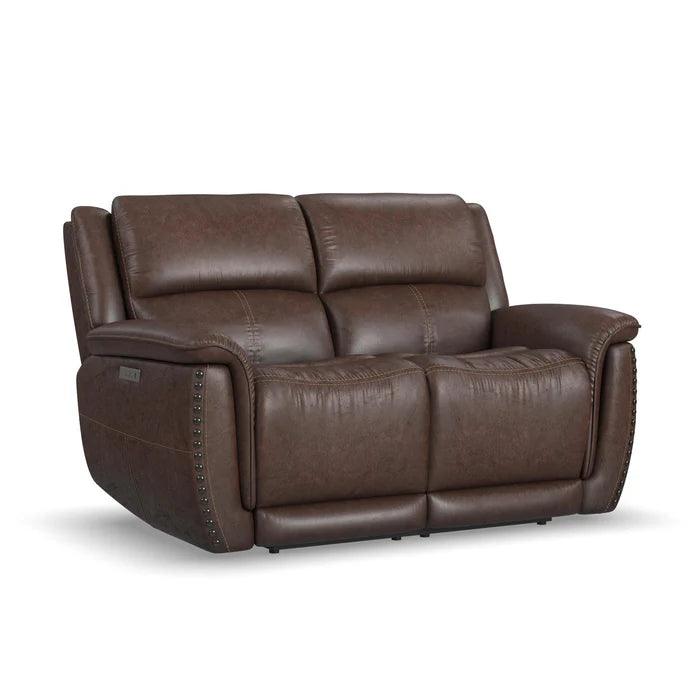 Flexsteel Beau Power Recline Sofa w/ Matching Loveseat and Power Recliner