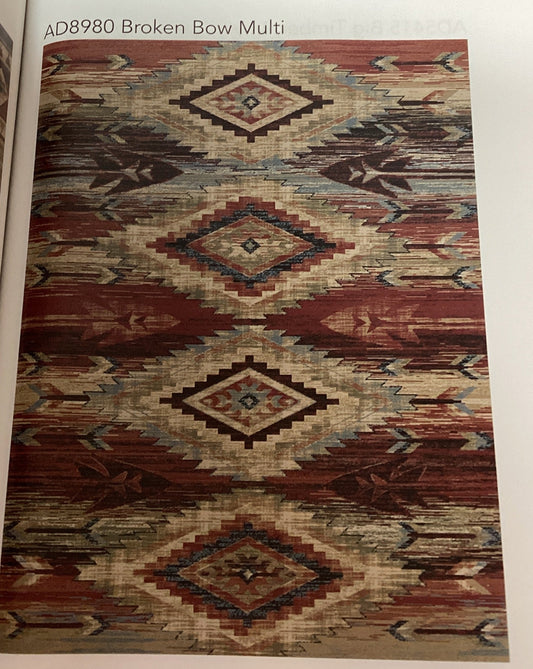 5'x8' Broken Bow Multi Rug