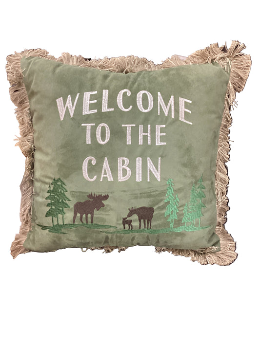 Welcome to the Cabin Pillow