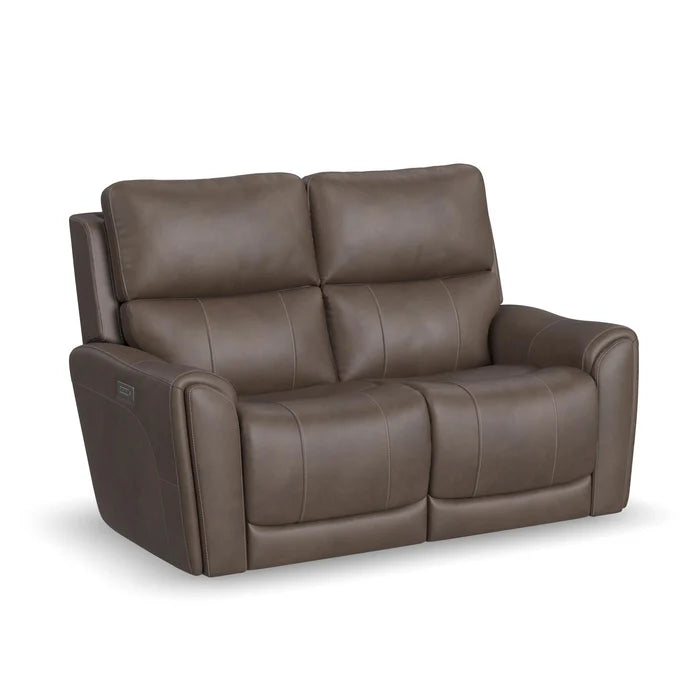 Flexsteel Carter Power Recline Sofa w/ Matching Loveseat and Power Recliner