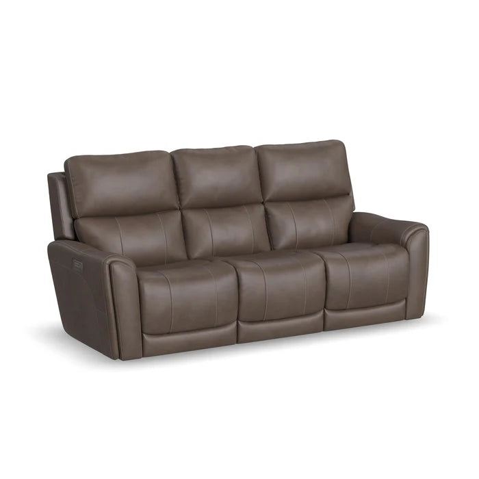 Flexsteel Carter Power Recline Sofa w/ Matching Loveseat and Power Recliner