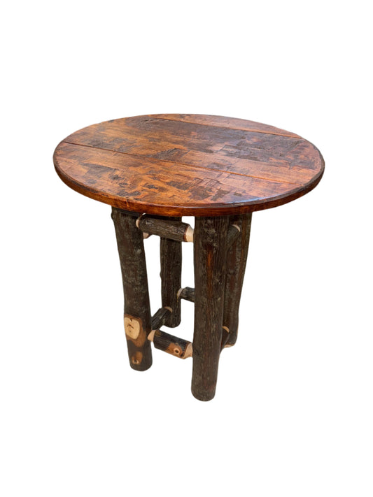 Hand Hewn Maple End Table