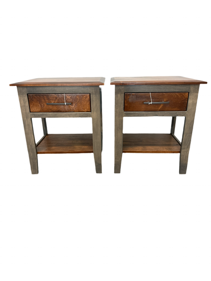 Stone Lake Rough Sawn Maple Pair of Night Stands