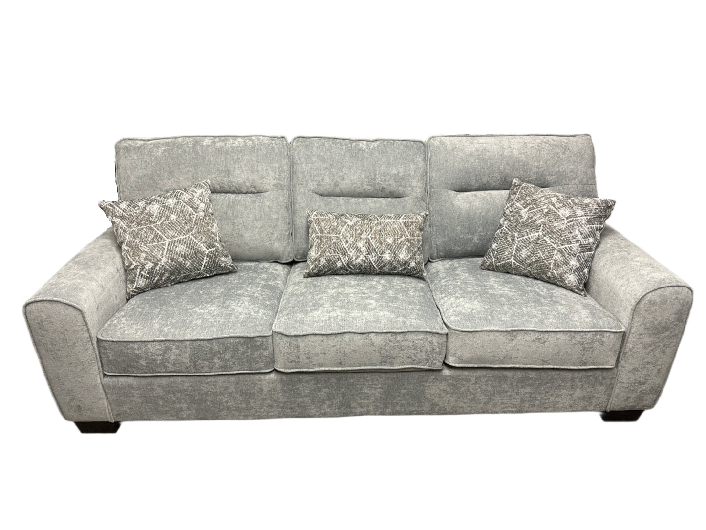 Milton Green Sofa & Loveseat Set (Light Gray)