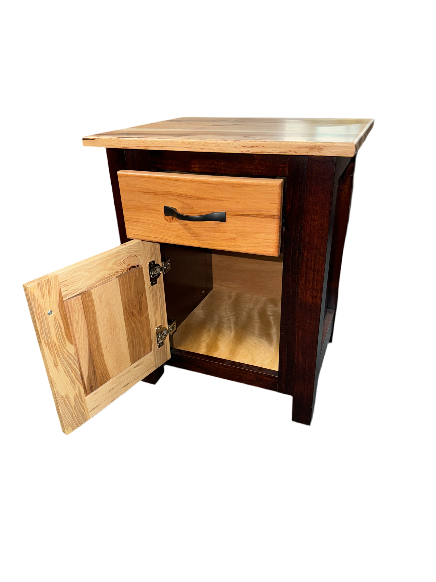 Amish Two Tone Hickory Nightstands