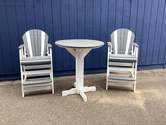 Grey and White poly 3 piece set