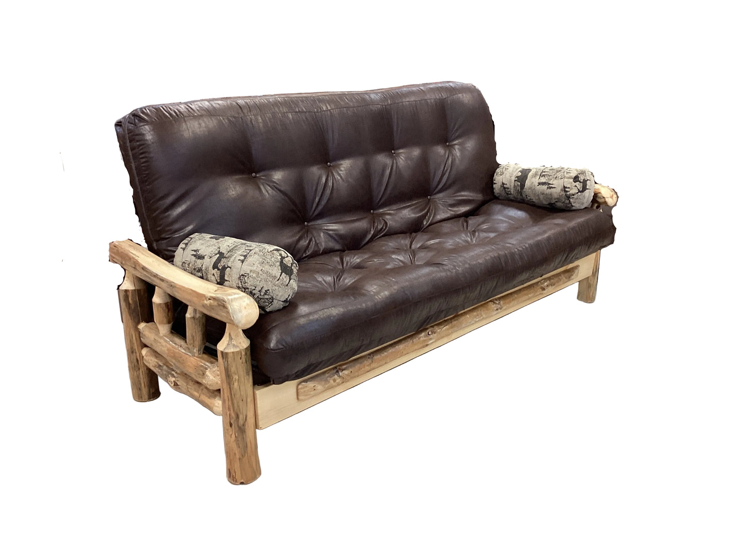 Rustic Red Pine Queen EZ Bed