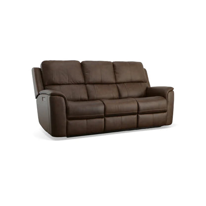 Flexsteel Henry Power Recline Sofa w/ Matching Loveseat and Power Swivel Recliner
