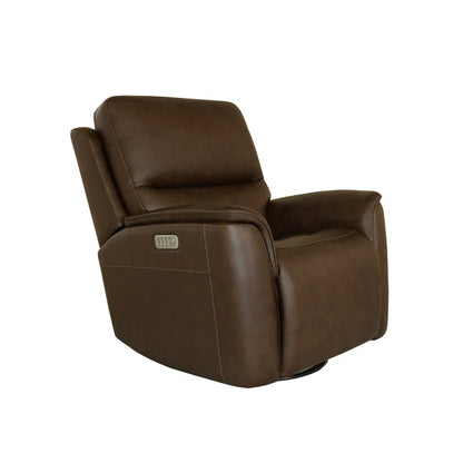 Flexsteel Henry Power Recline Sofa w/ Matching Loveseat and Power Swivel Recliner