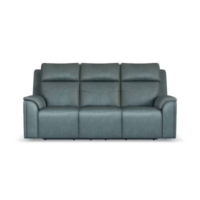 Flexsteel Vernon Power Recline Sofa w/ Matching Swivel Recliner
