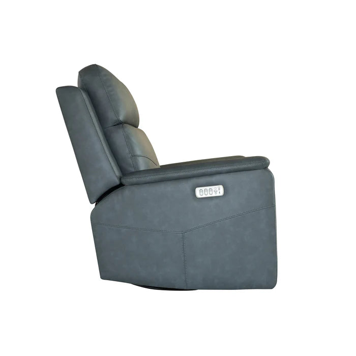 Flexsteel Vernon Power Recline Sofa w/ Matching Swivel Recliner
