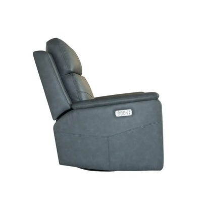 Flexsteel Vernon Power Recline Sofa w/ Matching Swivel Recliner