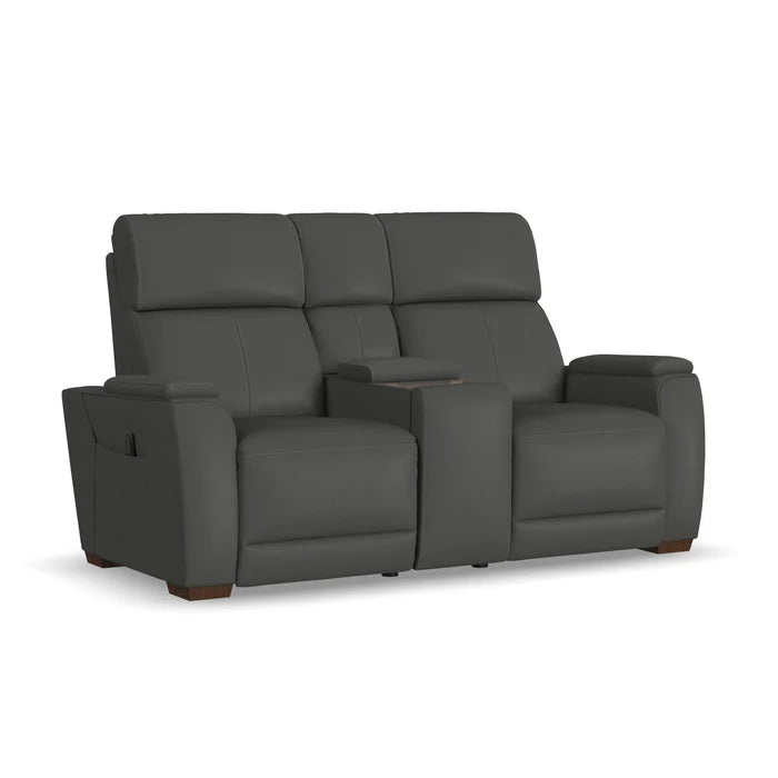 Flexsteel Vibe Power Reclining Set with Power Headrest, Lumbar, Heat, Massage & Pulse